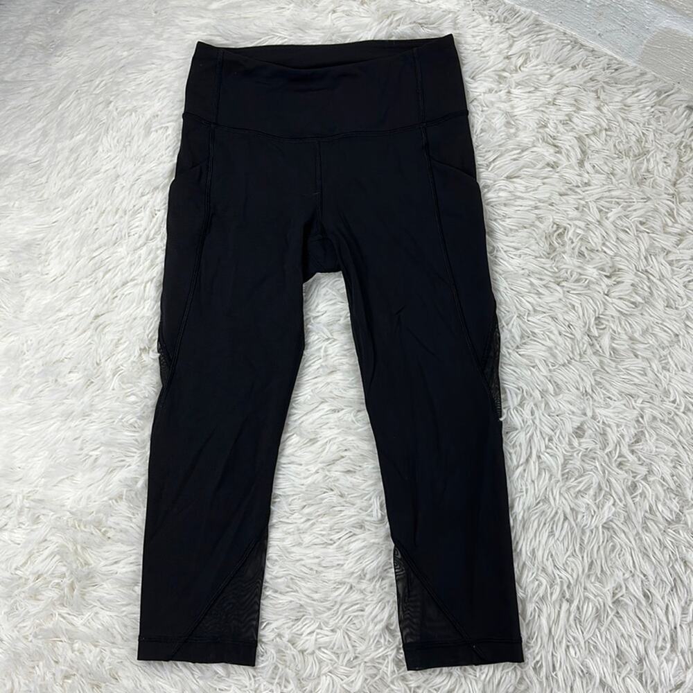Lululemon Sweat Your Heart Out Crop (21") Black